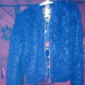 Girls Faux Fur Jacket size 7 Small